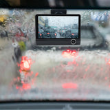 Security Cameras & Accessories: Front and Rear Triple Lens Dash Cam 1080P HD 4-inch touch screen wide-angle lens
