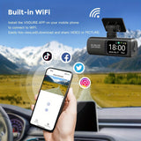 Security Cameras & Accessories: 4K Front and Rear Dual Dash Cam WiFi GPS Car Camera with 64GB SD Card