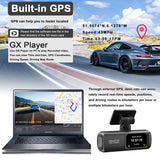 Security Cameras & Accessories: 4K Front and Rear Dual Dash Cam WiFi GPS Car Camera with 64GB SD Card