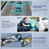 Security Cameras & Accessories: 4K Front and Rear Dual Dash Cam WiFi GPS Car Camera with 64GB SD Card