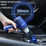 Stick Vacuums: Portable Vacuum Cleaner Car Air Duster Handheld Cordless Home Car Dust Blower