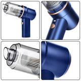 Stick Vacuums: Portable Vacuum Cleaner Car Air Duster Handheld Cordless Home Car Dust Blower