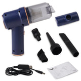 Stick Vacuums: Portable Vacuum Cleaner Car Air Duster Handheld Cordless Home Car Dust Blower