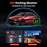 Audio: 4K+2.5K Dual Dash Cam with WiFi GPS ADAS, Front and Rear Car Camera Recorder with 32GB Card