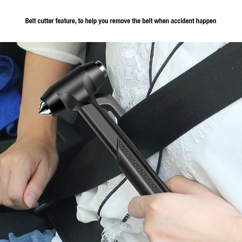 Hammers: 3 in 1 Car Emergency Safety Escape Hammer Glass Window Breaker Belt Cutter Tool