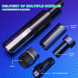Stick Vacuums: Wireless Charge 6000Pa Suction Powerful Portable Car Vacuum Cleaner Home Duster(Black)