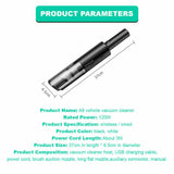Stick Vacuums: Wireless Charge 6000Pa Suction Powerful Portable Car Vacuum Cleaner Home Duster(Black)