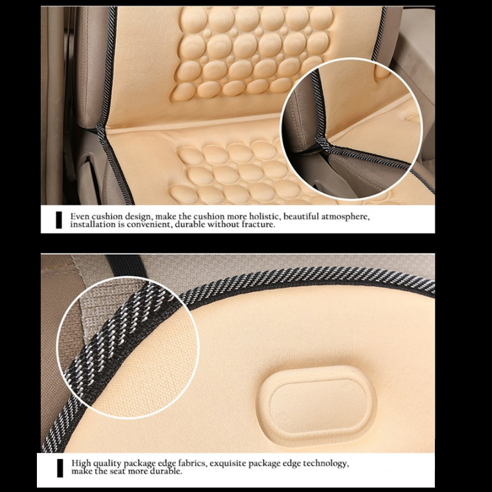 Automotive Decor: 2Pack Universal Breathable Car Seat Pad Cover Mat Comfortable Chair Cushion (Black)