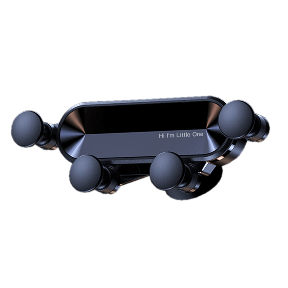 Camera Accessories: Car Phone Holder Metal Gravity 360 Universal Rotation Ball Air Vent Cellphone Stand(Dark Grey)