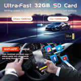 Security Cameras & Accessories: WIFI 3 Channels Dash Cam 1080P Full HD Car Dashcam Comes with Free 32GB Card