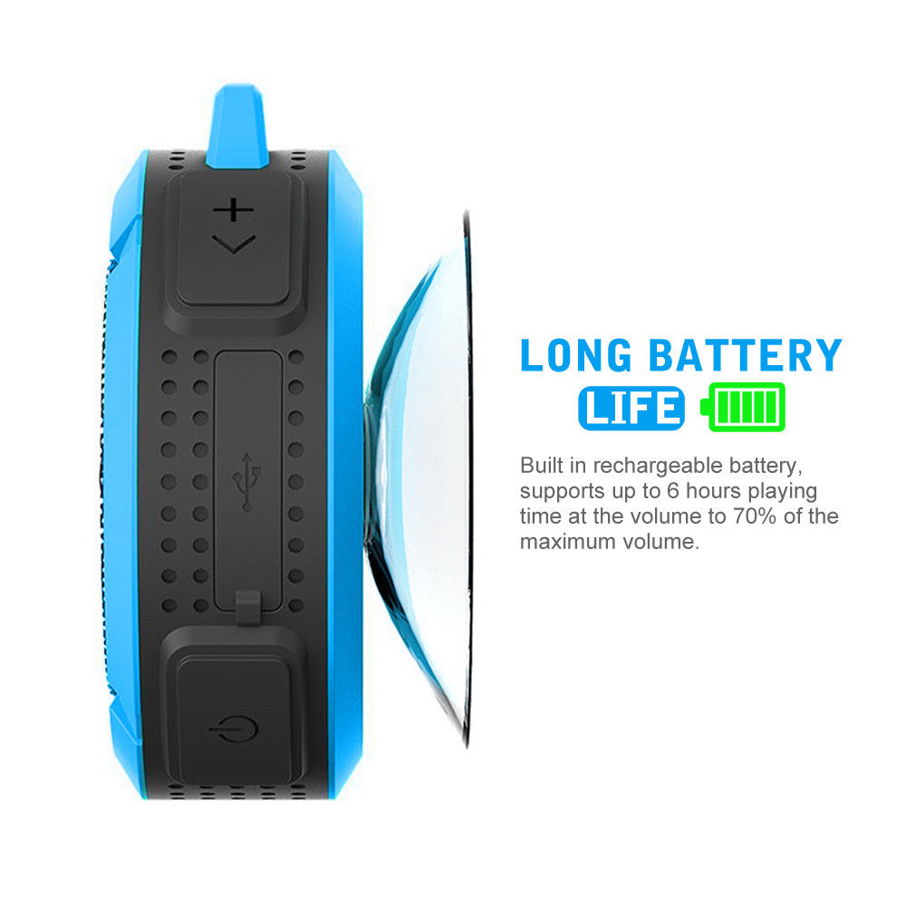 Outdoor Play Equipment: Portable Waterproof Wireless Mini Bluetooth Music Speaker (Blue)