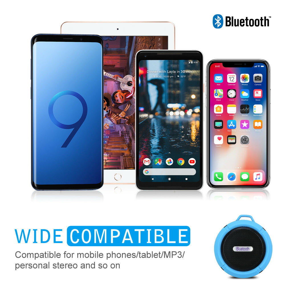 Outdoor Play Equipment: Portable Waterproof Wireless Mini Bluetooth Music Speaker (Blue)