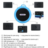 Outdoor Play Equipment: Portable Waterproof Wireless Mini Bluetooth Music Speaker (Blue)