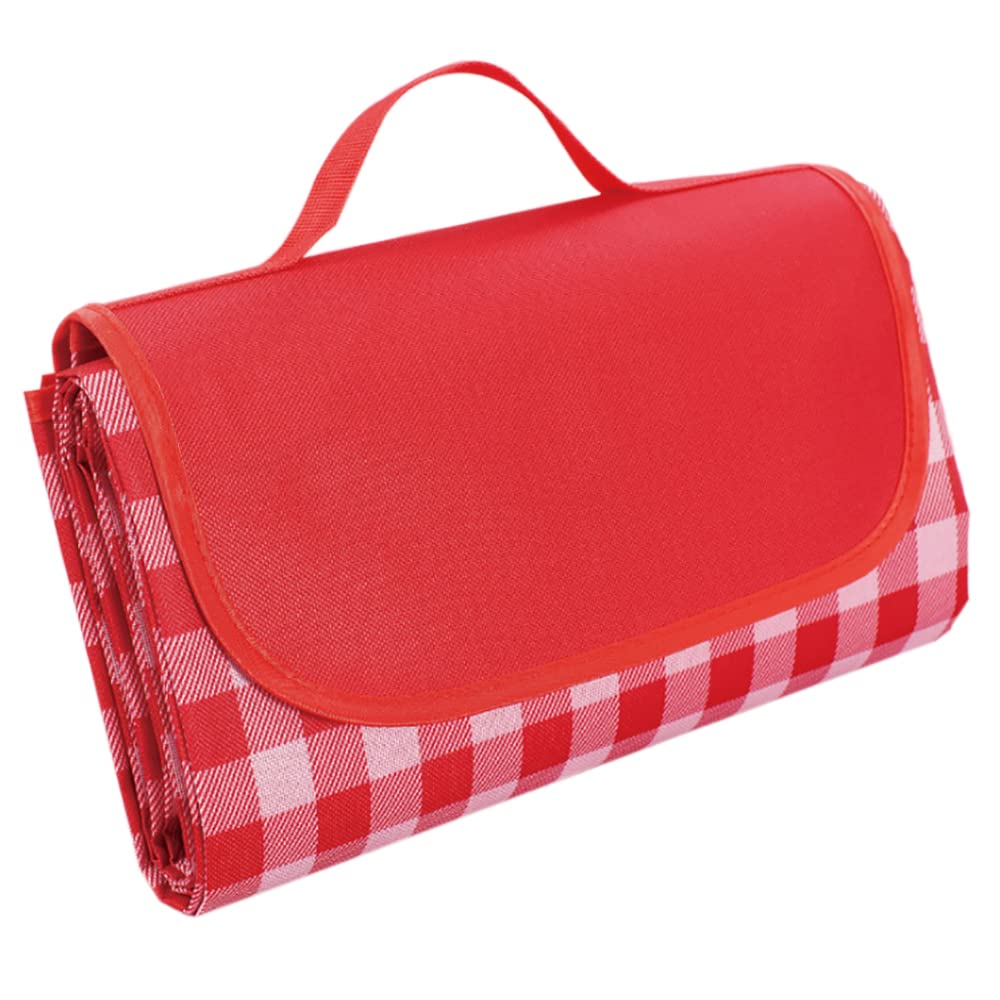 Camp Furniture: Large Waterproof Thickened Moisture-Proof Outdoor Camping Picnic Mat (Red)