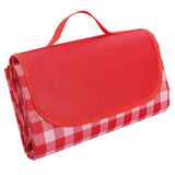 Camp Furniture: Large Waterproof Thickened Moisture-Proof Outdoor Camping Picnic Mat (Red)