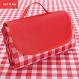 Camp Furniture: Large Waterproof Thickened Moisture-Proof Outdoor Camping Picnic Mat (Red)