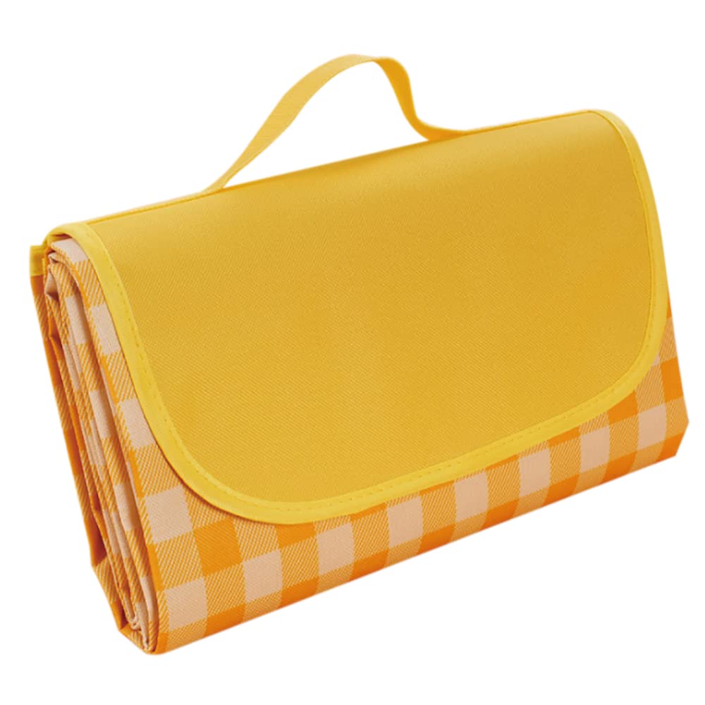 Camp Furniture: Large Waterproof Thickened Moisture-Proof Outdoor Camping Picnic Mat (Yellow)