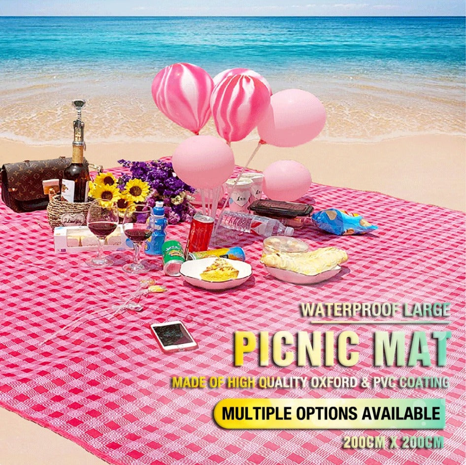 Camp Furniture: Large Waterproof Thickened Moisture-Proof Outdoor Camping Picnic Mat (Yellow)