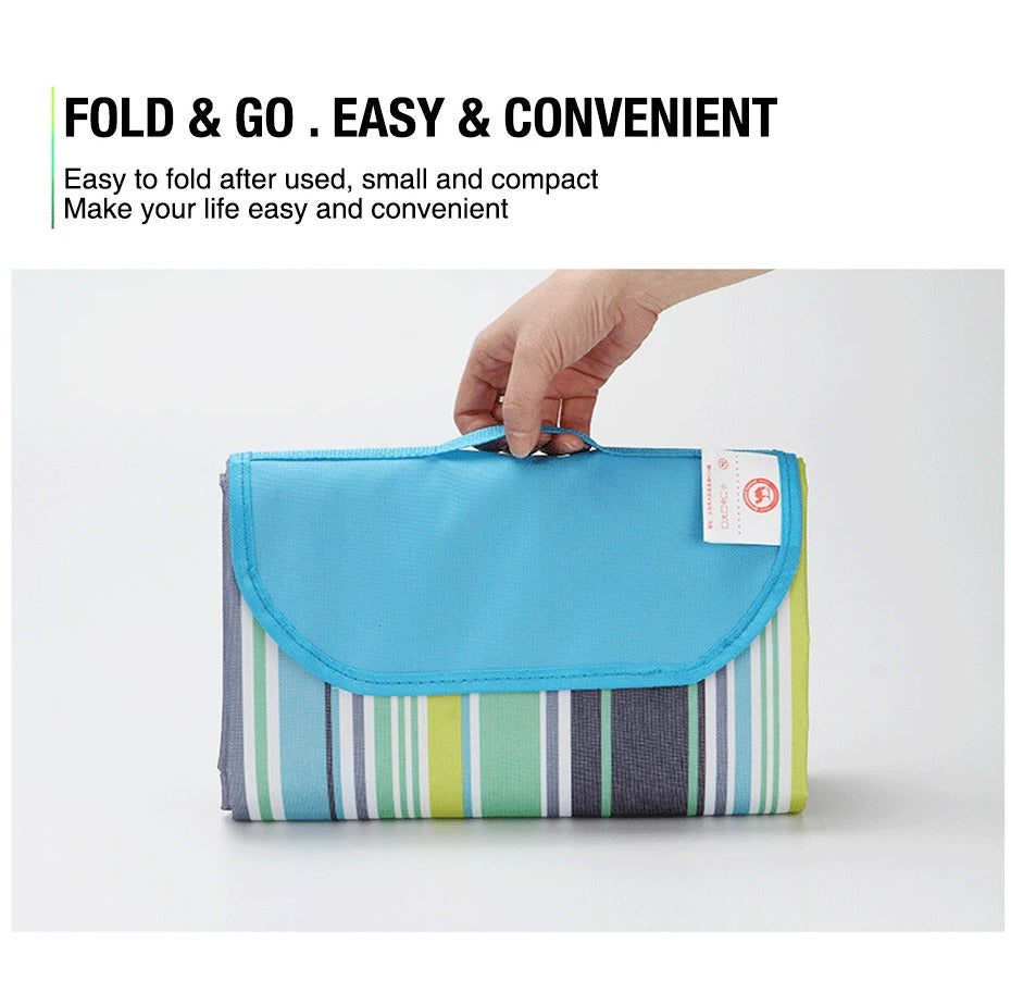 Camp Furniture: Large Waterproof Thickened Moisture-Proof Outdoor Camping Picnic Mat (Green)