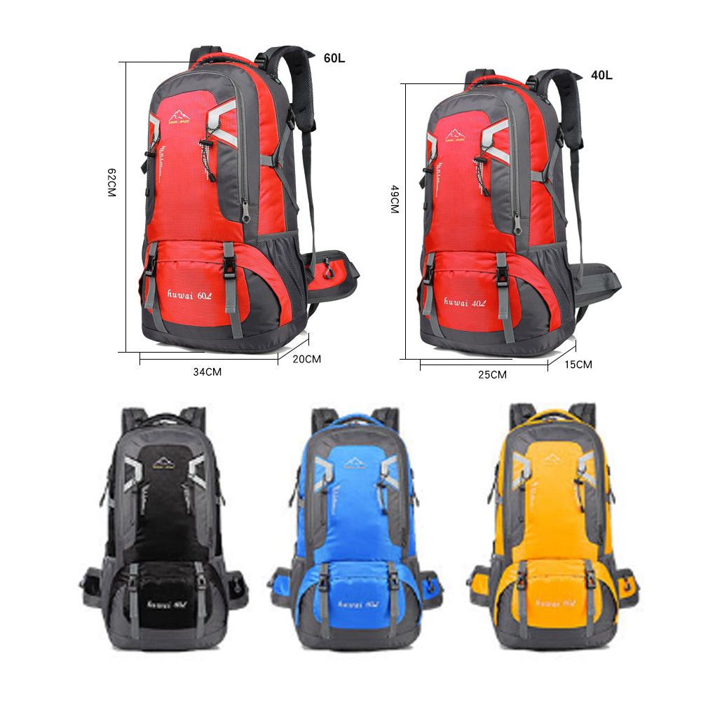 Backpacks: 40L Waterproof Outdoor Hiking Backpack Camping Outdoor Trekking Bag(Blue)