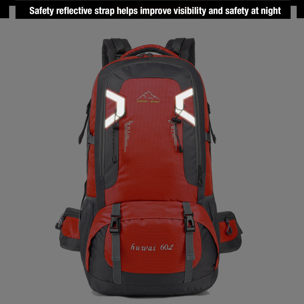 Backpacks: 40L Waterproof Outdoor Hiking Backpack Camping Outdoor Trekking Bag(Blue)