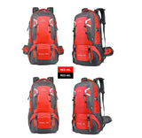 Backpacks: 40L Waterproof Outdoor Hiking Backpack Camping Outdoor Trekking Bag(Red)