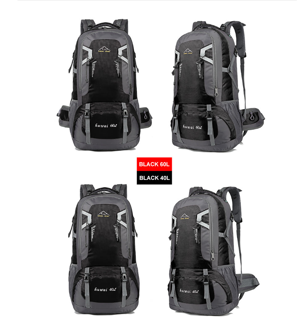 Backpacks: 60L Waterproof Outdoor Hiking Backpack Camping Outdoor Trekking Bag(Black)