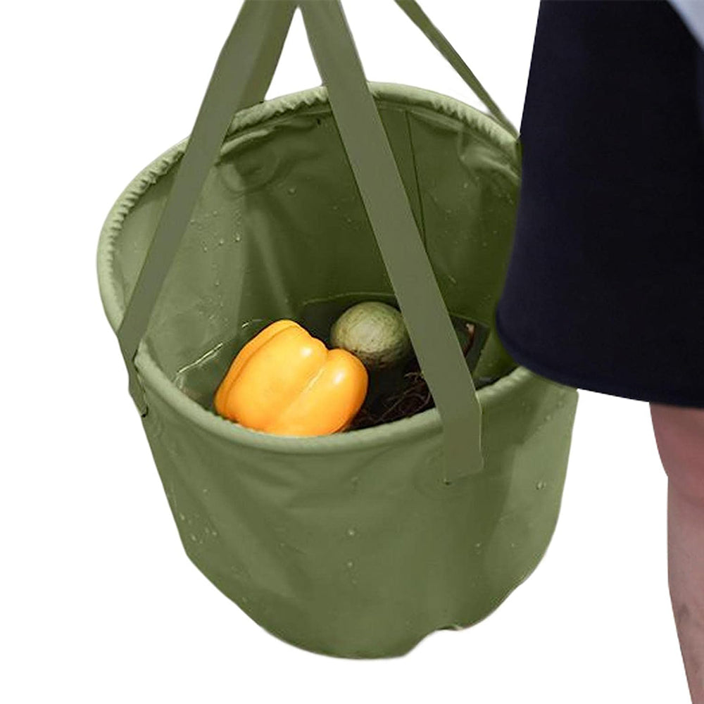 Camp Furniture: 13L Travel Camping Folding Bucket Portable Barbecue Picnic Storage Fishing Bucket