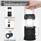 Camping Lights & Lanterns: LED Camping Lamp Solar Powered Rechargeable USB Torch Waterproof Emergency Light Lantern