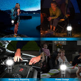 Camping Lights & Lanterns: LED Camping Lamp Solar Powered Rechargeable USB Torch Waterproof Emergency Light Lantern