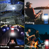 Camping Lights & Lanterns: LED Camping Lamp Solar Powered Rechargeable USB Torch Waterproof Emergency Light Lantern