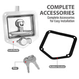 Automotive Parts: 4-Piece T Handle Locks Tool Box With Keys Stainless Steel Trailer Camper Truck
