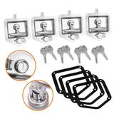 Automotive Parts: 4-Piece T Handle Locks Tool Box With Keys Stainless Steel Trailer Camper Truck
