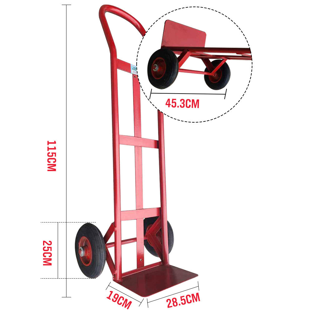 Automotive Loading Ramps: 1.15M 200KG Hand Trolley Truck Transport Platform Courier Plate Cart Heavy Duty