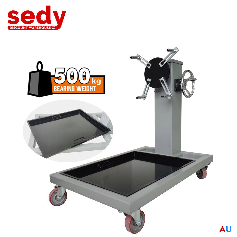 Automotive Lifts & Hoists: 500kg Folding Engine Stand 1100lb Heavy Duty Workshop Auto Crane Hoist Motor