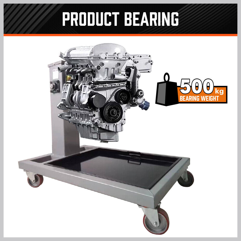 Automotive Lifts & Hoists: 500kg Folding Engine Stand 1100lb Heavy Duty Workshop Auto Crane Hoist Motor