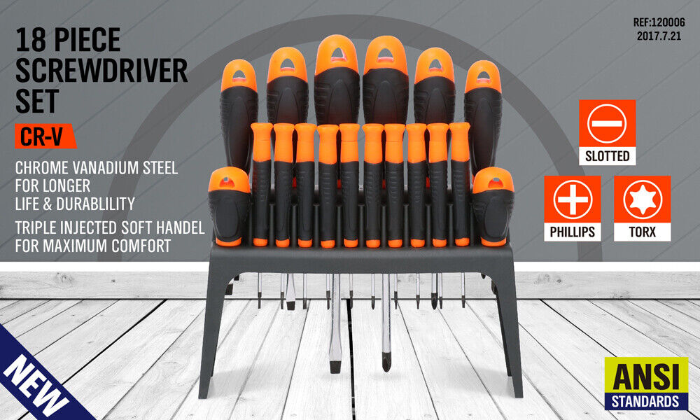 Screwdrivers: 18Pc Precision Screwdriver Set MagneticTorx Screw Driver Phone Repair PC Laptop