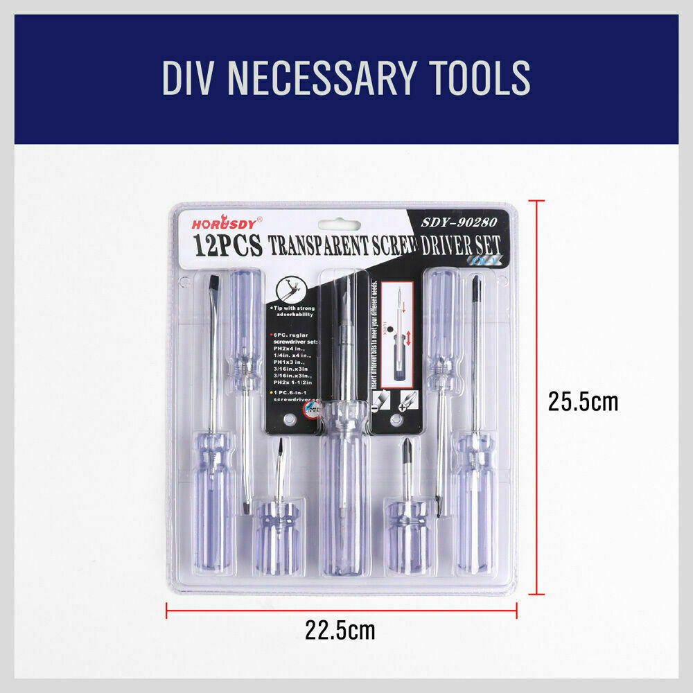 Putty Knives, Scrapers & Chisels: 15x Random ScrewDriver Sets