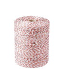 Fencing: 500m Roll Polywire Electric Fence Stainless Steel Poly Wire Energiser Insulator
