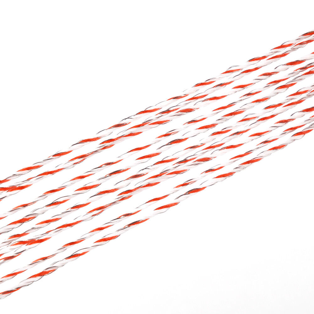 Fencing: 500m Roll Polywire Electric Fence Stainless Steel Poly Wire Energiser Insulator