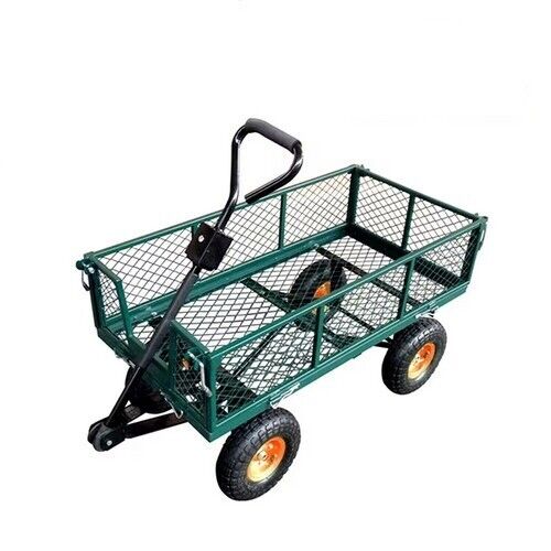 Caravan Accessories: 300kg Gardeon Mesh Garden Cart Steel Removable Sides Trolley Wagon ATV Trailer