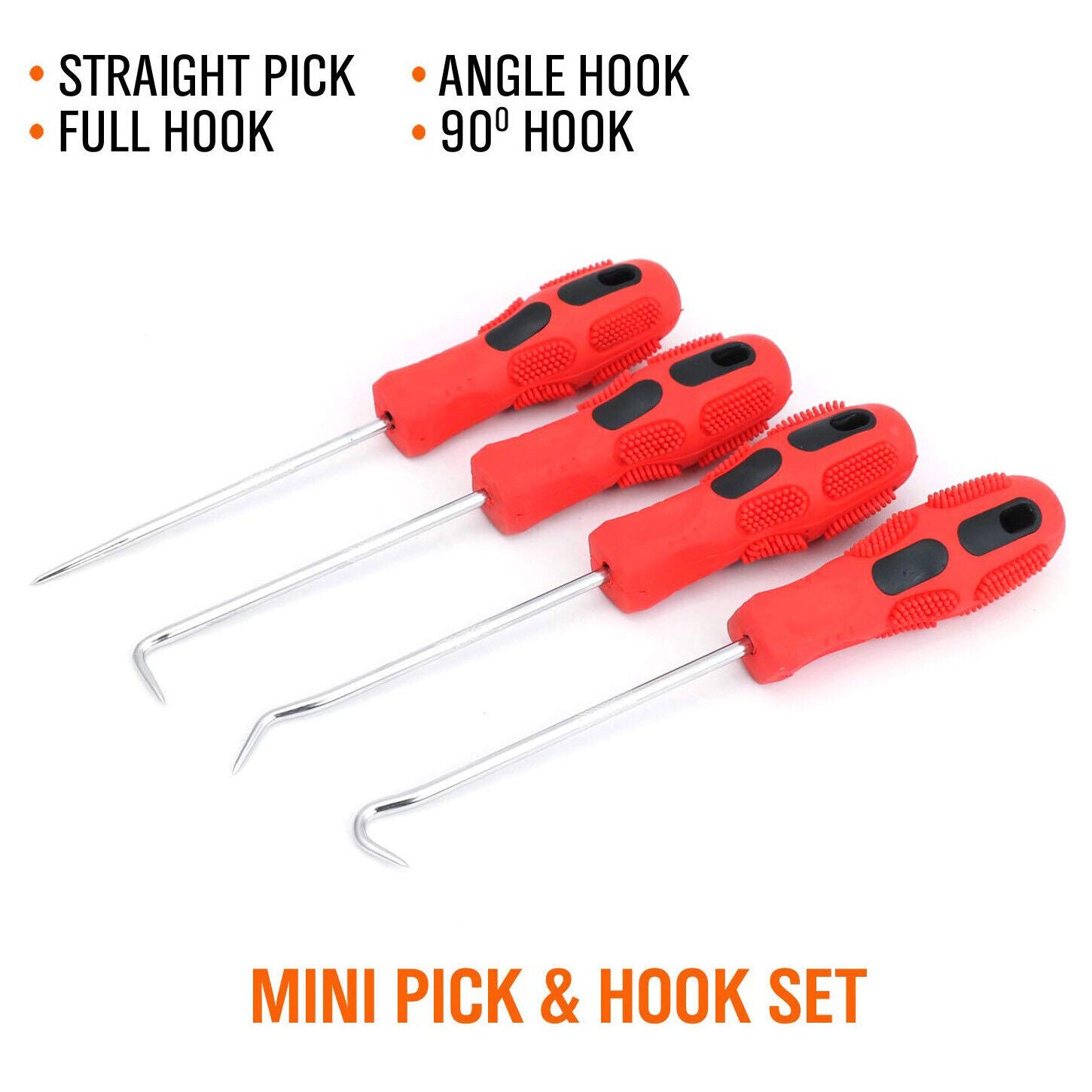 Automotive Repair & Speciality Tools: 4x Car Pick and Hook Set O Ring Seal Remover Gasket Puller Remover Set
