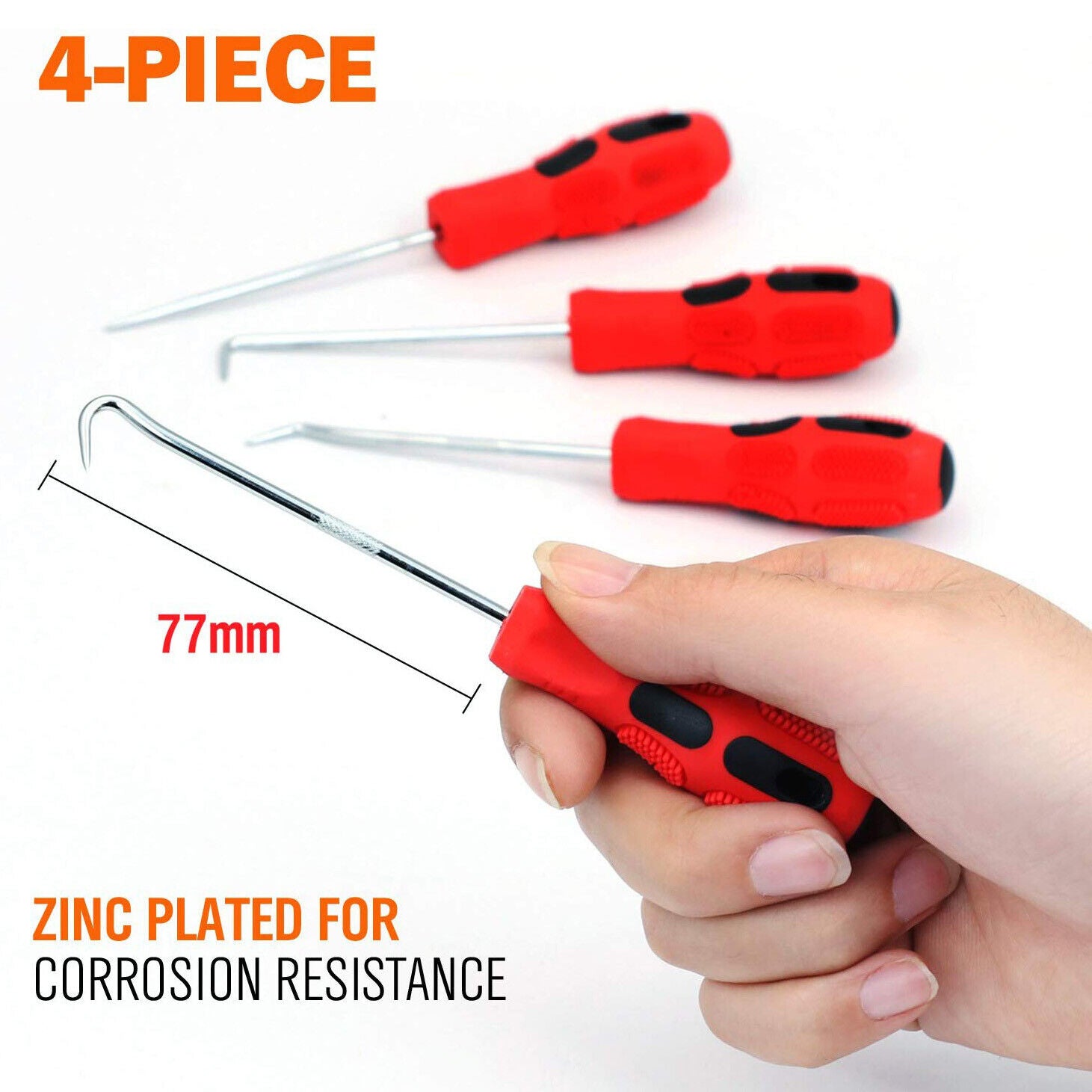 Automotive Repair & Speciality Tools: 4x Car Pick and Hook Set O Ring Seal Remover Gasket Puller Remover Set