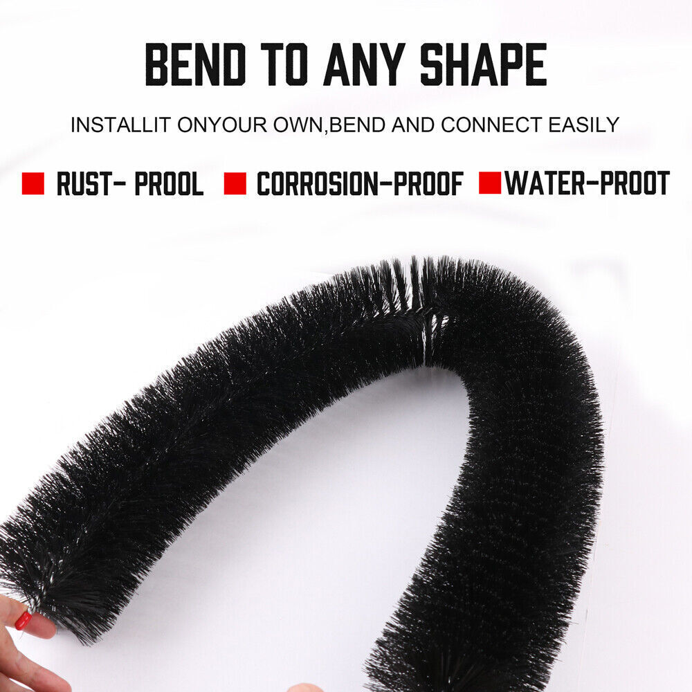 Gardening Tools: 98x10cm 24Pc Gutter Brush Roof Leaf Guard Heavy Duty Twigs Filter Home Garden