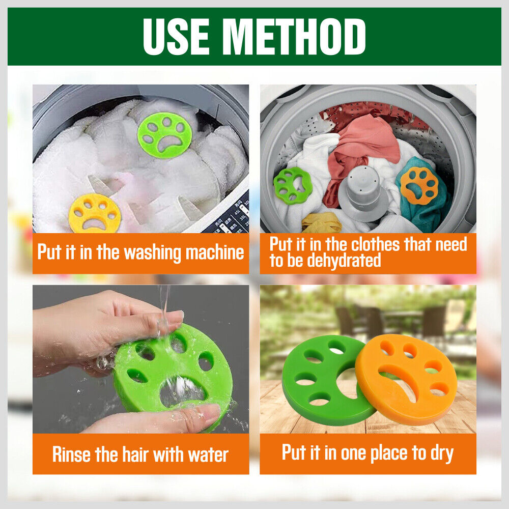 Dog Grooming Supplies: 4x VaKa Pet Hair Remover Cat Fur Dog Hair Lint Catcher from Laundry Washing Machine