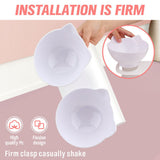 Dog Bowls, Feeders & Waterers: White Double Cat Bowl Pet Bowls Stand Dog Elevated Feeder Food Water Raised Lifted