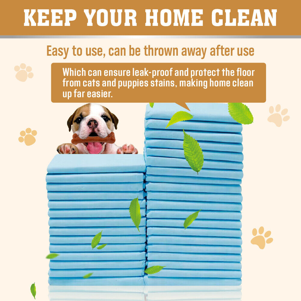 Dog Training Aids: VaKa Pet Training Pad 400 Puppy Pads Toilet Pee Indoor Absorbent 60x60cm Dog