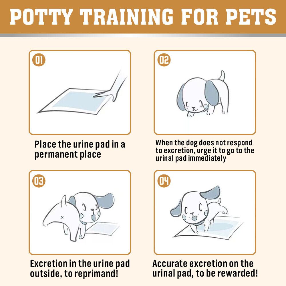 Dog Training Aids: VaKa Pet Training Pad 400 Puppy Pads Toilet Pee Indoor Absorbent 60x60cm Dog