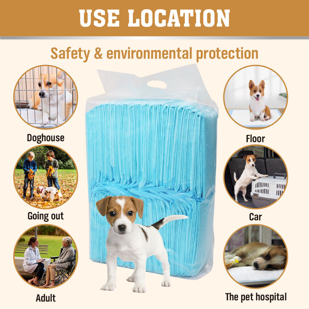 Dog Training Aids: VaKa Pet Training Pad 400 Puppy Pads Toilet Pee Indoor Absorbent 60x60cm Dog