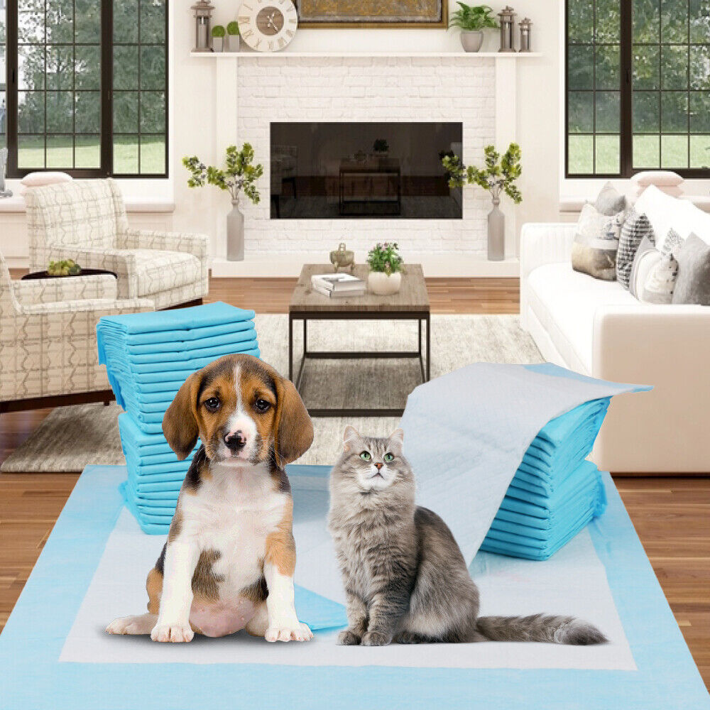 Dog Training Aids: VaKa Pet Training Pad 400 Puppy Pads Toilet Pee Indoor Absorbent 60x60cm Dog